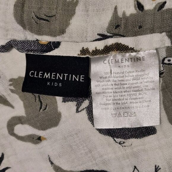 Clementine Kids Baby Muslin Swaddle Cotton Animals Zoology Blanket Zoo Animals - Picture 3 of 10